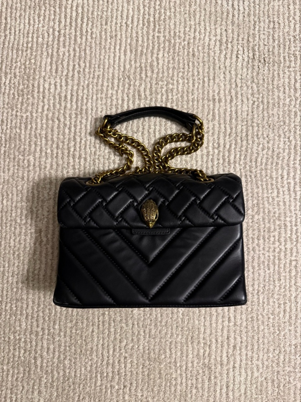 Kurt Geiger Kensington Leather Shoulder Bag - Picture 2 of 5